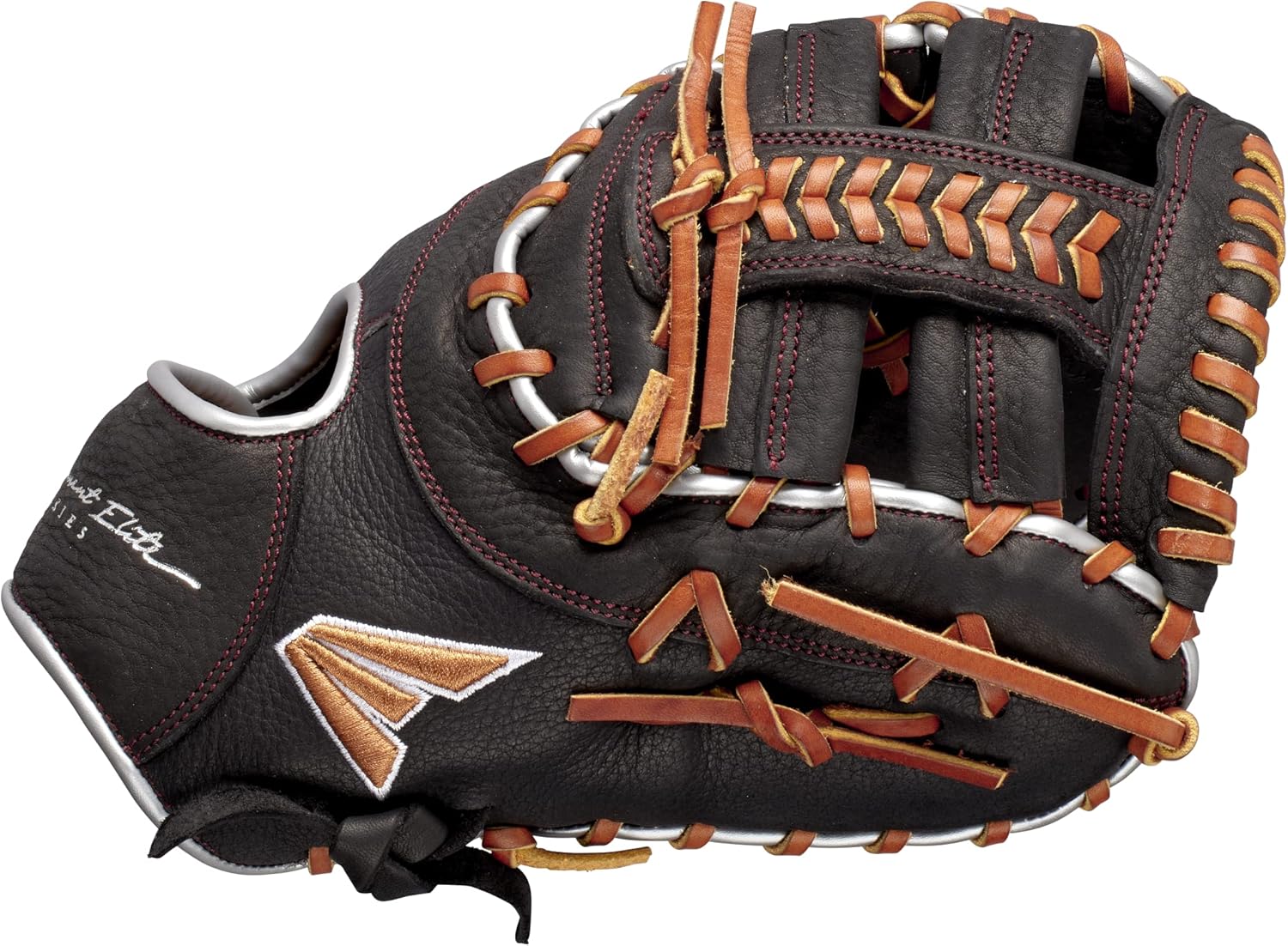 Close-up of a premium leather baseball glove showcasing intricate stitching and design, representing superior craftsmanship and durability.
