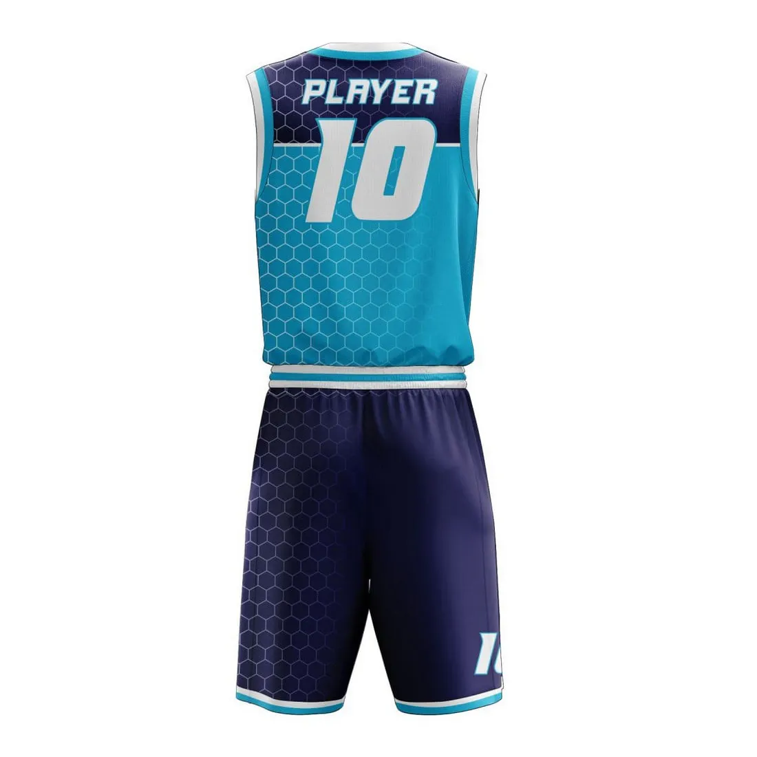 Customizable premium basketball uniform showcasing breathable fabric and ergonomic design.