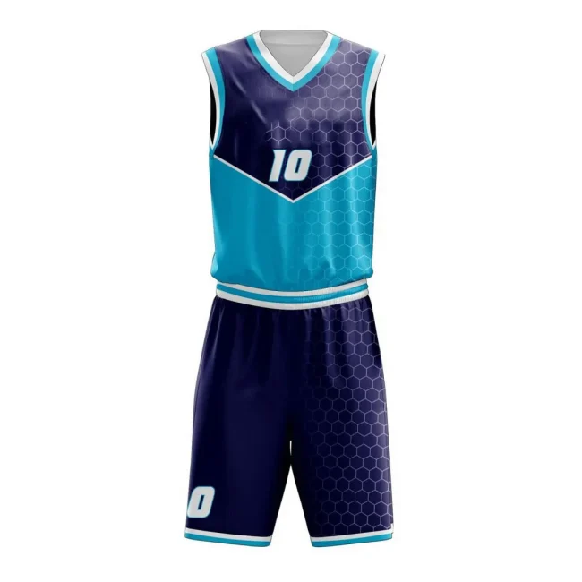 Customizable premium basketball uniform showcasing breathable fabric and ergonomic design.