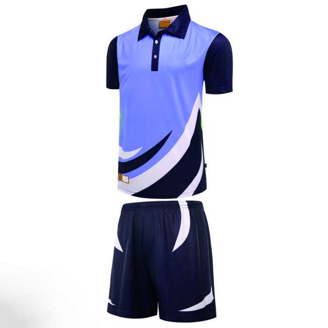 Men's Premium Performance Tennis Uniform showcasing breathable, moisture-wicking fabric.