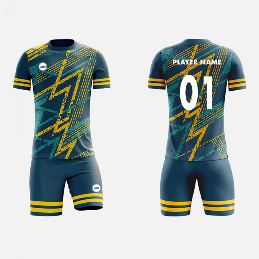 Men's Professional Soccer Uniform Breathable Fabric, Athletic Fit