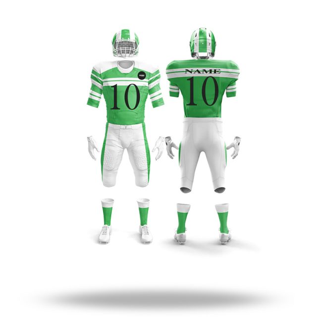 Premium American football uniform featuring anti-odor technology for enhanced comfort