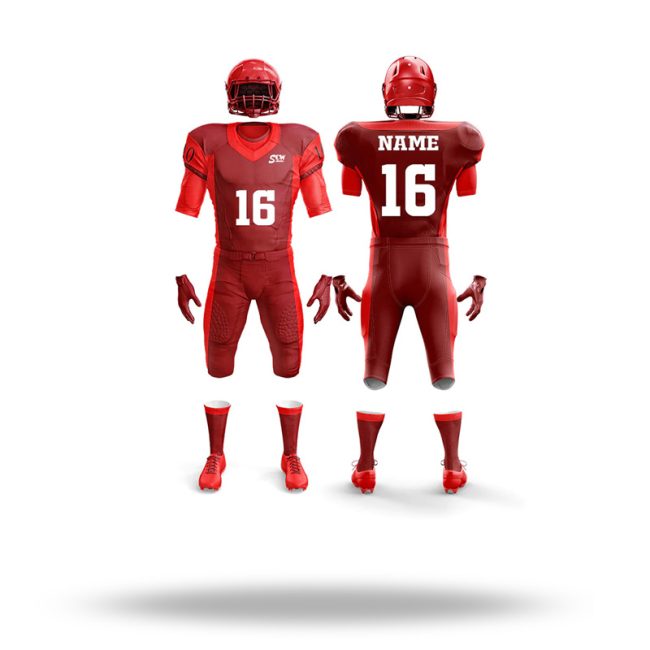 Reversible American football uniform offering a two-in-one design for versatile play