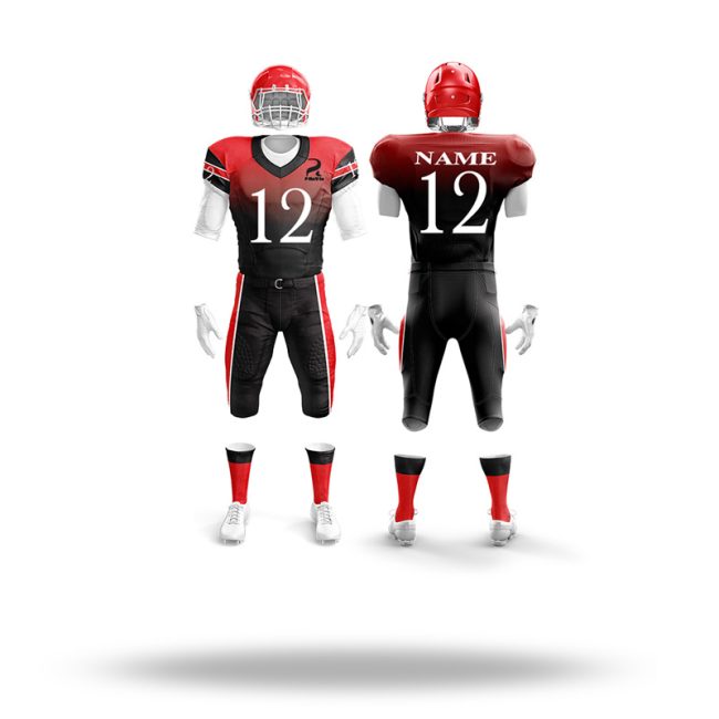 Men's professional American football uniform with durable fabric and athletic fit