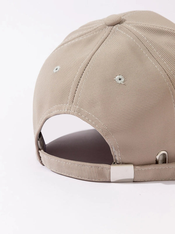Unisex adjustable 100% cotton baseball cap in navy blue with a pre-curved visor.