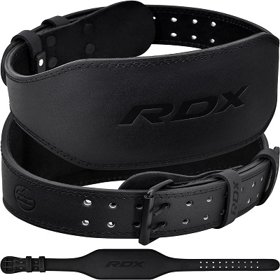 Premium Leather Weightlifting Gym Belt Adjustable & Durable Support