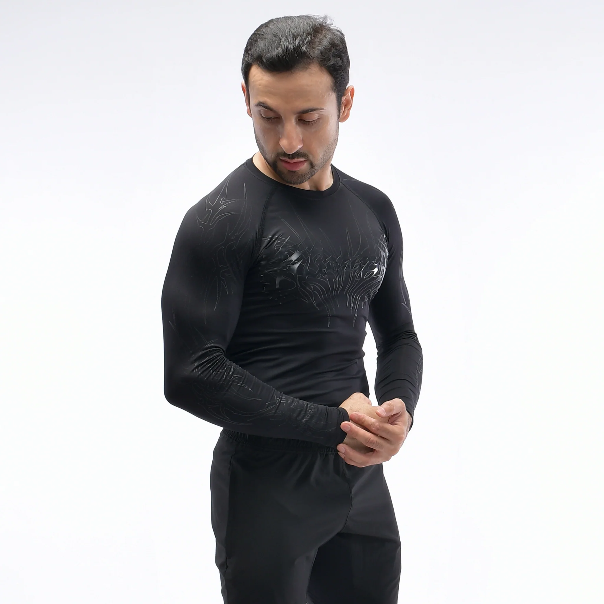 High-Performance Compression Shirt – Anti-Odor, Stretch Fabric, Red