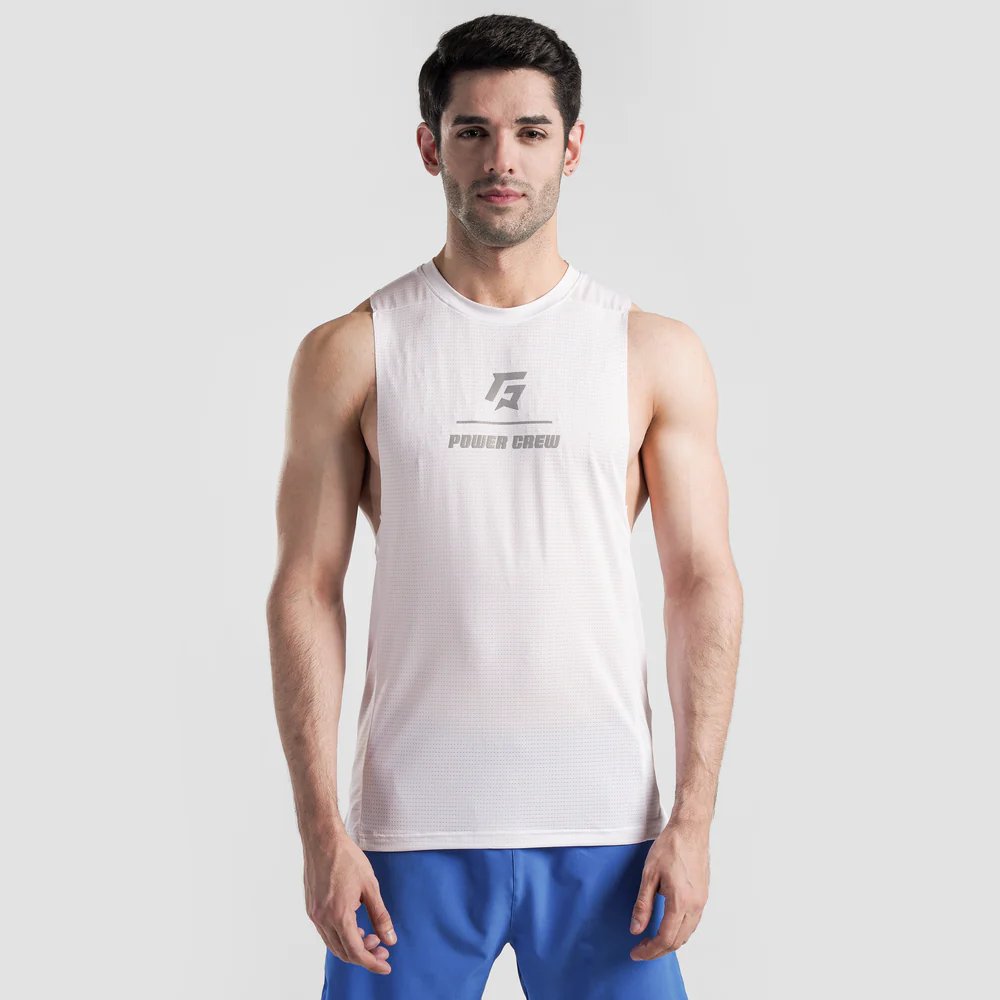 Men's breathable mesh tank top, ideal for sports activities