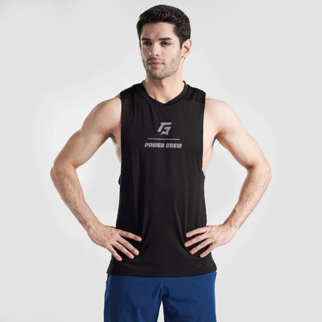 Men's compression tank top offering supportive fit, perfect for workouts