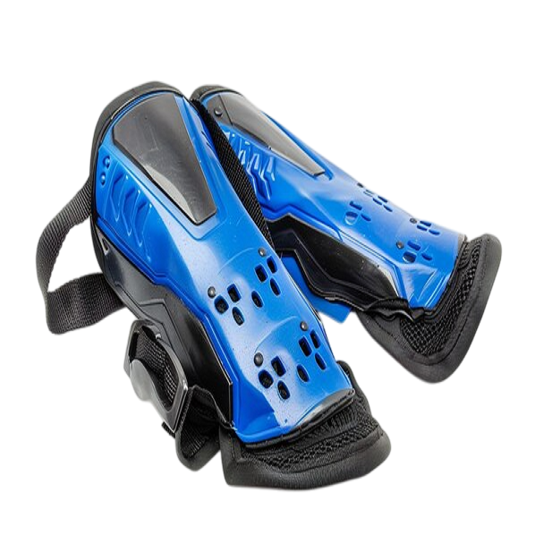 Close-up image of premium soccer shin guards featuring a durable outer shell and comfortable foam backing, designed for optimal protection and performance.