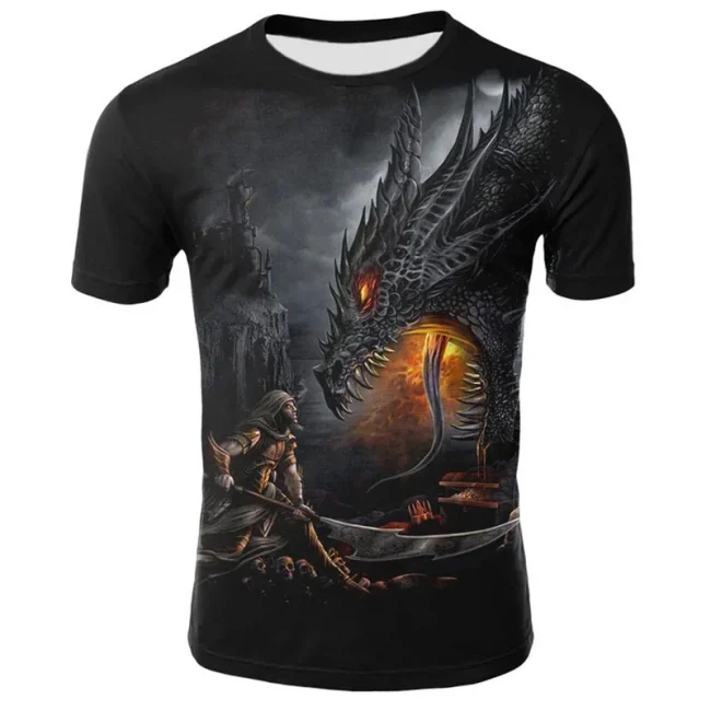 Men's sublimation T-shirt with vibrant full-color prints and moisture-wicking fabric