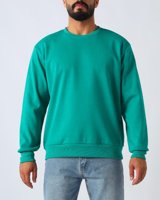 Men's classic crewneck sweatshirt in soft cotton with a casual fit