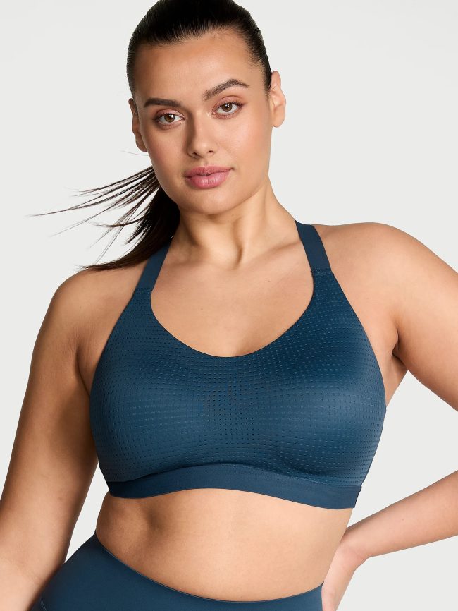 High-impact women's sports bra providing maximum support during intense workouts