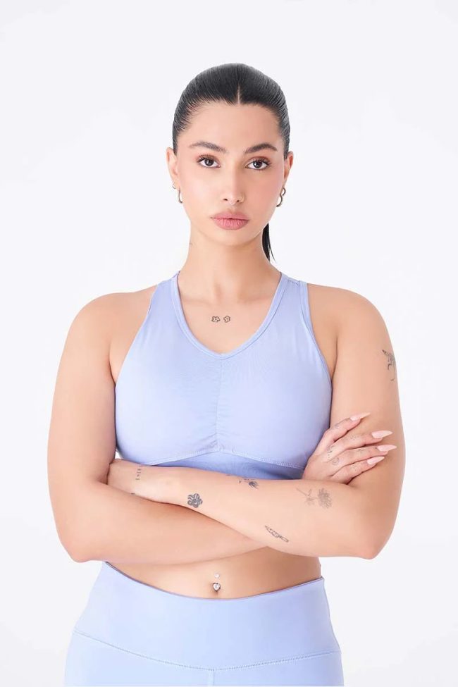 Women's fitness bra with adjustable straps for a customizable fit during all activities