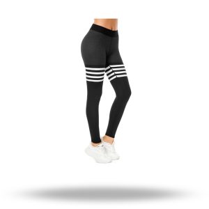 Women's high-waisted yoga leggings with tummy control and stretch fabric