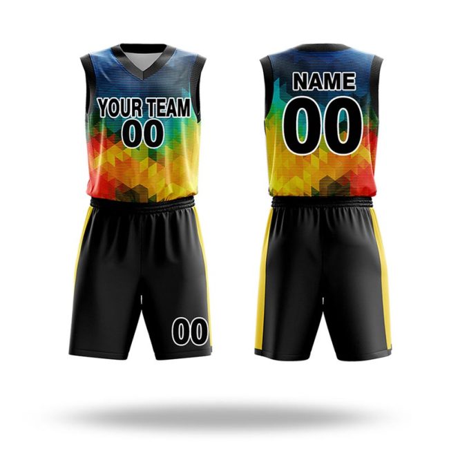 Reversible basketball uniform offering a two-in-one design for versatile play