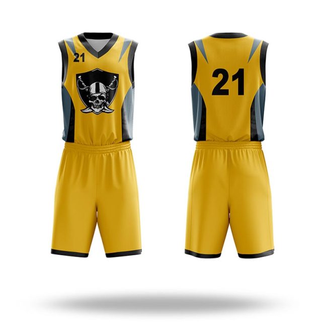 Men's professional basketball uniform with breathable fabric and athletic fit