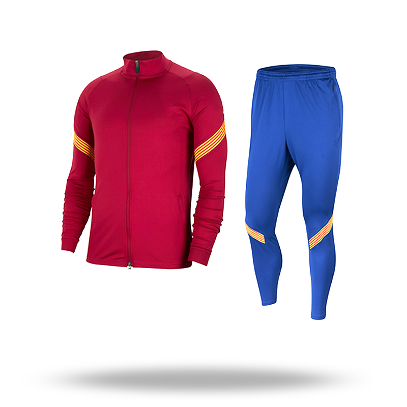 Men's slim-fit tracksuit featuring breathable material and jogger-style pants