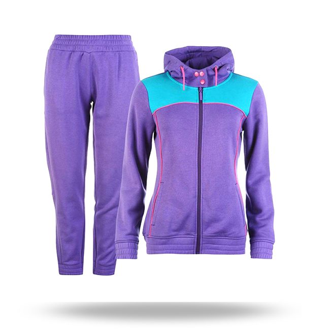 Women's plus size tracksuit with a relaxed fit, versatile for various activities