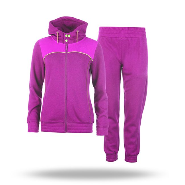 Women's hooded tracksuit offering comfort and casual street style