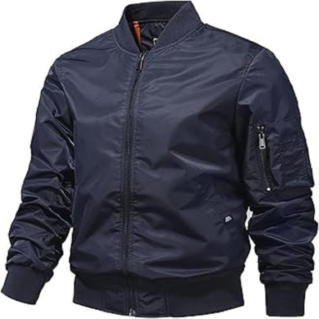 Men's Suede Bomber Jacket – Soft Touch, Modern Fit